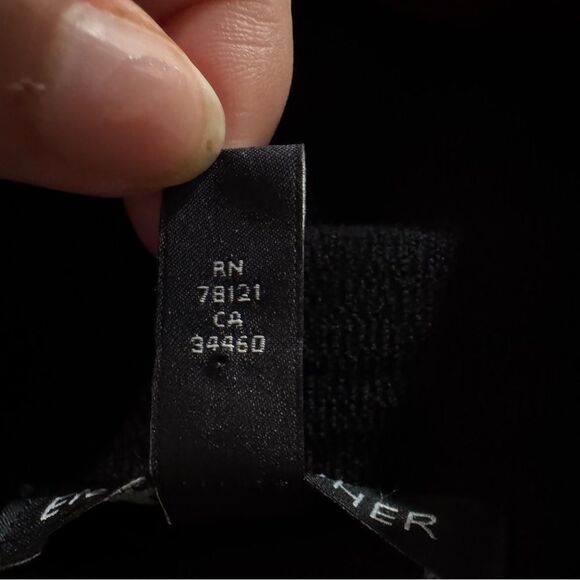 Eileen Fisher One Button Viscose Blend Washable Blazer Black S / P - Picture 4 of 11